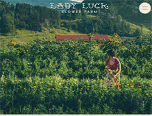Tablet Screenshot of ladyluckflowerfarm.com